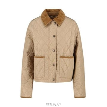 26 FW 버버리 크롭 퀼팅 자켓 8107466
