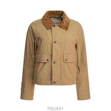 26 FW 버버리 프레스 스터드 크롭 자켓 8105513