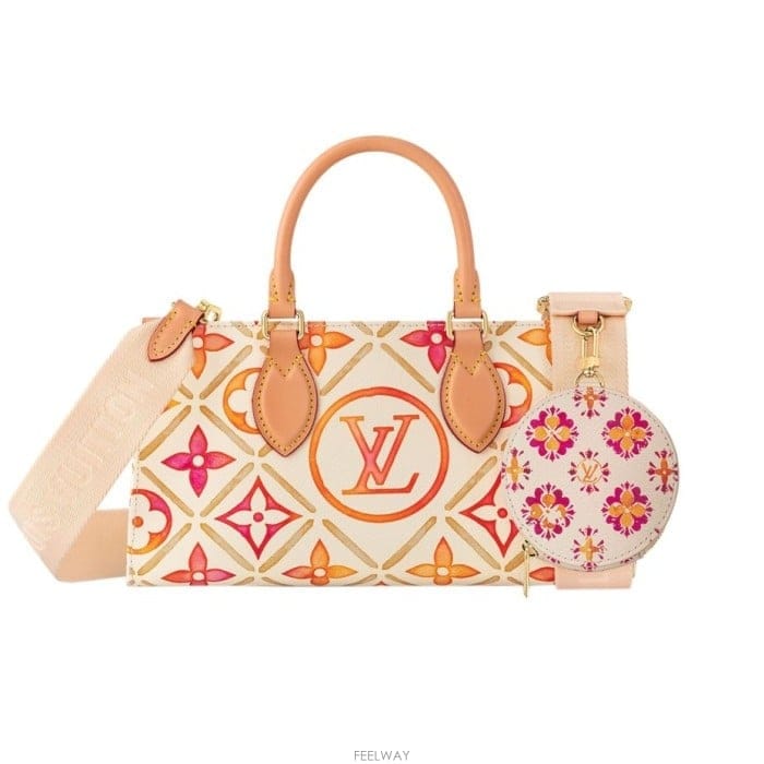 26 FW 루이비통 OnTheGo 온더고 이스트웨스트 LV 바이 더 풀 숄더백 오렌지