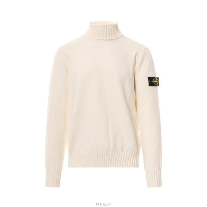 26 FW 스톤 아일랜드 로고 패치 터틀넥라인 스웨터 7915505A2