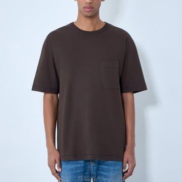 26 FW Boxy SS 싱글 포켓 패치 코튼 린넨 숏슬리브 티셔츠 브라운 TS0010 LJ1010 BR51