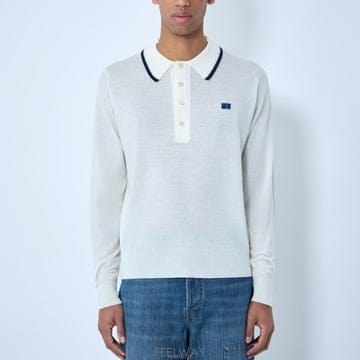 26 FW 웨일즈보너 로고 디테일 메리노 울 헨리 폴로 US26KNS4875 WO04 100