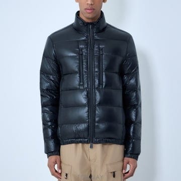 26 FW 몽클레어 그래노블 Orres 하이넥 퀼트 패딩 봄버 자켓 블랙 L1097 1A00007 597X