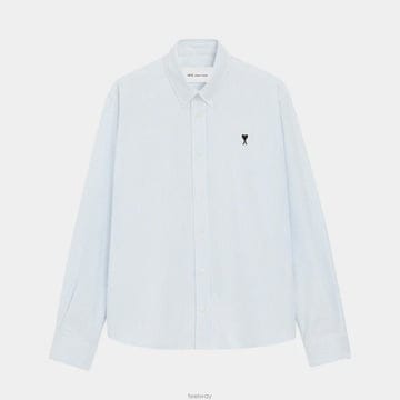 아미 스몰로고 옥스포드 셔츠 HSH763 CO0087 475