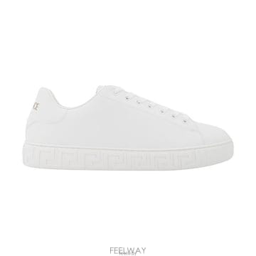 26 FW 베르사체 그레카 레이스업 클로저 스니커즈 화이트 10144601A09608