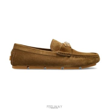 26 FW 베르사체 메두사 플라크 슬립온 로퍼 브라운 10198821A09892