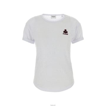 26SS 콜디아 로고 린넨 티셔츠 TS0315FA A1N09E WHBY