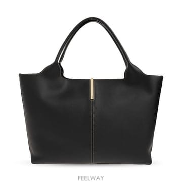26SS 토즈 블랙 여성 가죽 쇼퍼백 XBWEBRA0250UBL B999