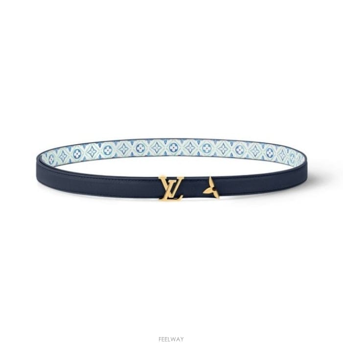 루이비통 Pretty LV 리버시블 벨트 다크블루