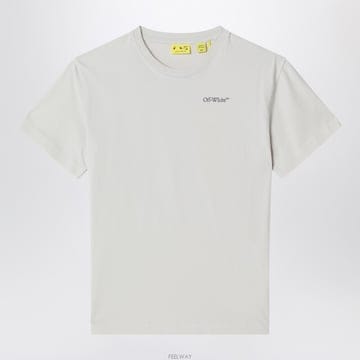 오프화이트 반팔 티셔츠 화이트
