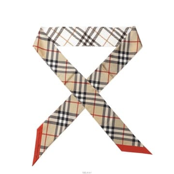 Burberry (SS CHECK SILK SKINNY 8119963) ���� üũ ��ī�� 26SS(SS CHECK SILK SKINNY 8119963) ���� üũ ��ī�� 26SS