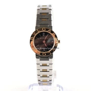 [중고명품다올] 불가리 BB 18k 콤비 데이트 여성 쿼츠 시계 23mm BB23SG
