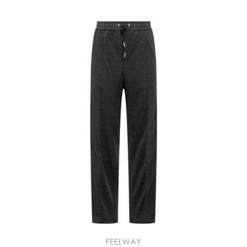 26 FW 베르사체 로고 디테일 드로스트링 스웨트팬츠 10106861A07748