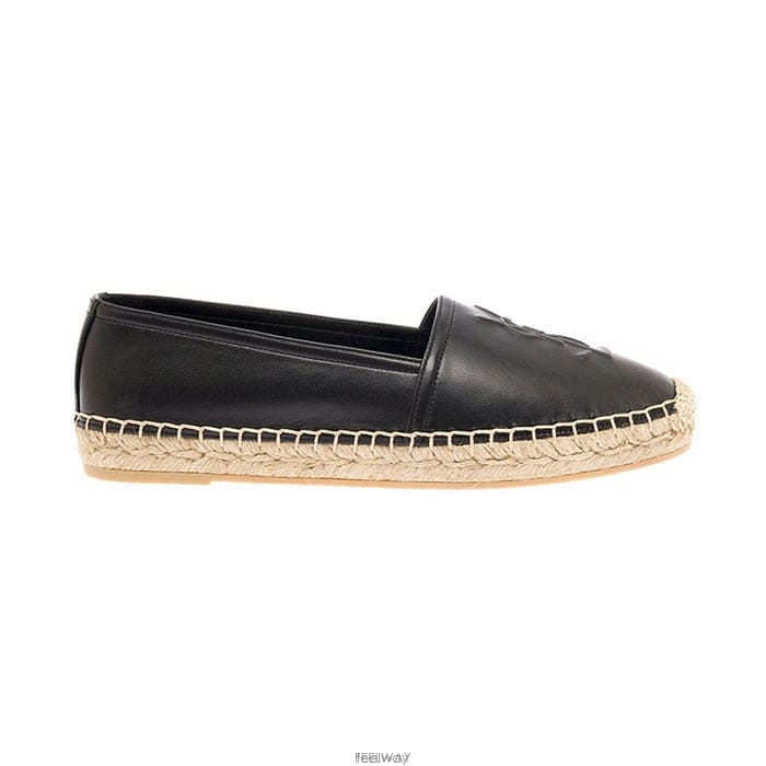 26 FW 생로랑 카산드라 슬립온 에스파드리유 블랙 458573AAALP