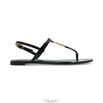 26 FW 생로랑 카산드라 T 스트랩 샌들 블랙 659817B8IKK