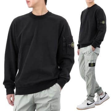 구템즈 26SS 스톤아일랜드 M사이즈 럭키찬스 와펜 패치 코튼 스웨트셔츠 L1S156100019 S0410