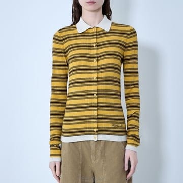 26 FW 몽클레어 로고 디테일 스트라이프 버튼 L1093 9A00004 M9371 F12