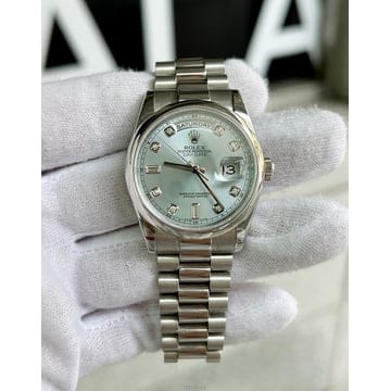 당일 *ALA* 롤렉스 데이데이트 플래티늄 아이스블루 36m - Ref. 118206