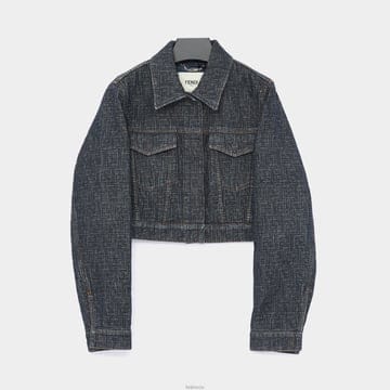 펜디 모노그램 크롭 데님 여성 자켓 FLF834 AW82 F1UKI