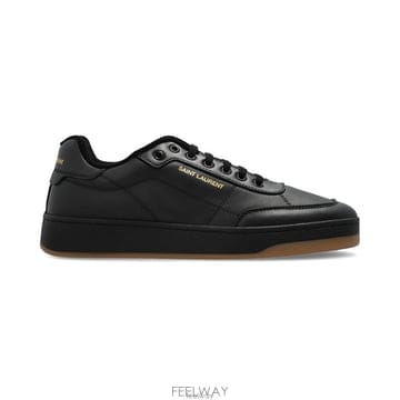 26 FW 생로랑 SL 61 레이스업 레더 스니커즈 블랙 81947600N00