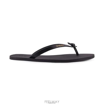 26 FW 생로랑 로고 레터링 샌들 블랙 861304DWE00
