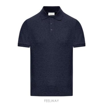 26 FW 생로랑 카산드라 숏슬리브 폴로 셔츠 블루 798944Y37HC