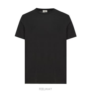 26 FW 생로랑 카산드라 크루넥 코튼 티셔츠 블랙 819395Y2ZJ2