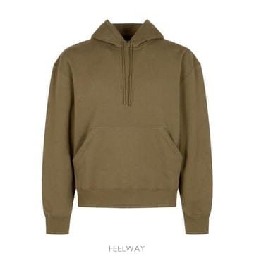 26 FW 생로랑 로고 엠브로이더드 드로스트링 후드티 그린 818538Y36SW