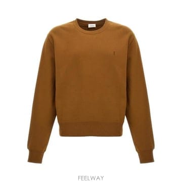 26 FW 생로랑 크루넥라인 롱슬리브 코튼 퓨어 스웨트셔츠 798939Y36SW