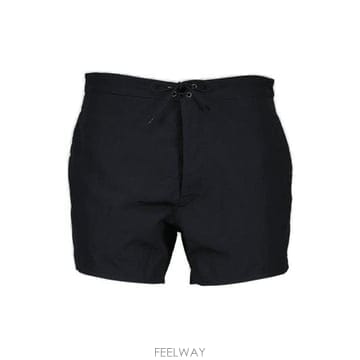 26 FW 생로랑 드로스트링 스윔 쇼츠 블랙 820655Y37XZ