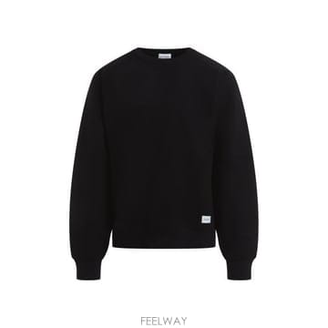 26 FW 생로랑 로고 패치 크루넥 스웨트셔츠 블랙 799172Y37WH