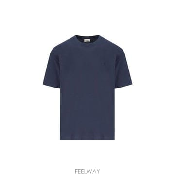 26 FW 생로랑 카상드르 오버사이즈 티셔츠 블루 832941Y37HC