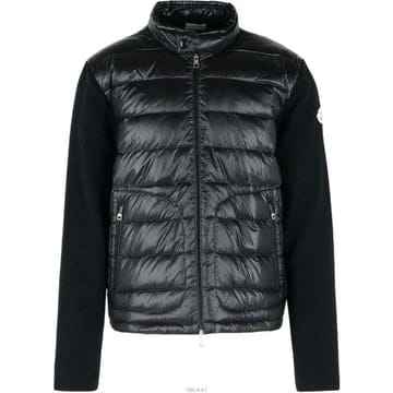 (당일) 26SS 몽클레어 로고 패치 블랙 패딩 가디건 L1091 9B00018 M1131 999