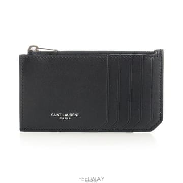생로랑 파리 지퍼 레더 카드지갑