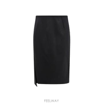 26 FW 베르사체 애시메트릭 펜슬 스커트 1B000 10157041A04649