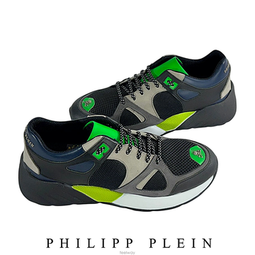 국내당일 필립플레인 남성 스니커즈 블랙그린 Philipp Plein  MSC2346 PLE067N 0205