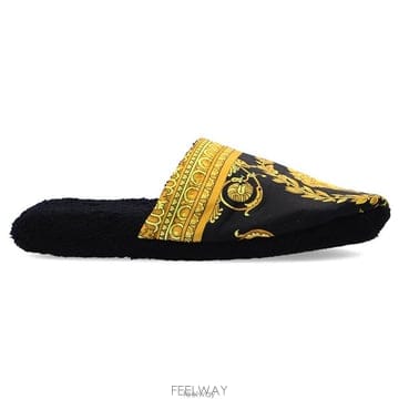 26 FW 베르사체 메두사 플랫 슬리퍼 블랙 Z4800 ZSLB00002ZCOSP052