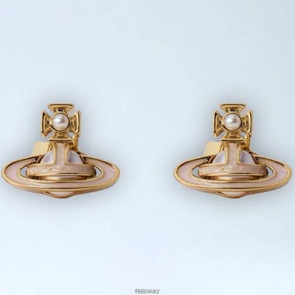 26 FW 비비안 웨스트우드 Simonetta 바스 리릴프 스터드 이어링 62010267 02R923 R923