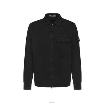 스톤 26SS 와펜 패치 셔츠자켓 블랙 L1S15 1200015 S0012 V0029