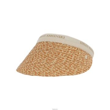 헬렌카민스키  라피아 비앙카 썬바이저 썬캡 HAT52491 SALMON MELANGE NATURAL