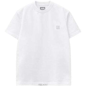 [우영미] 26SS 코튼 백로고 반팔 티셔츠 화이트 남성 티셔츠 W261TS07701W / TTA