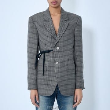 26 FW 발렌시아가 워랩 테일러드 스트링 체크 857365 TTO38 2866
