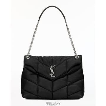 26 FW 생로랑 Loulou 푸퍼 미디엄 숄더백 블랙 5774751EL00