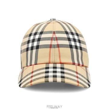 26 FW 버버리 체크 코튼 퓨어 베이스볼캡 8128347