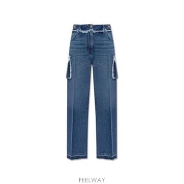 베르사체 메두사 플라크 프린지 카고 진