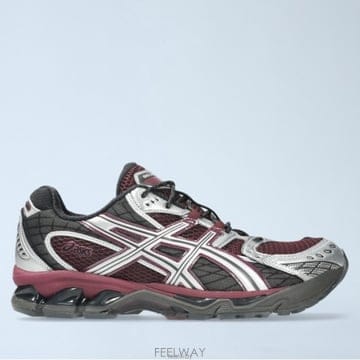 26 FW 아식스 Gel Nimbus 10 1 젤 님버스 메쉬 판넬 스니커즈 버건디 1203A543 501