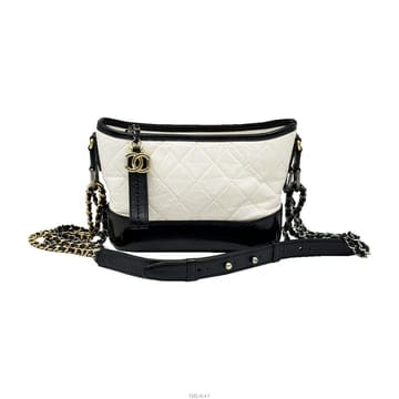 샤넬 Chanel A91810 화이트 레더 가브리엘 스몰 호보 숄더백 (26번대)