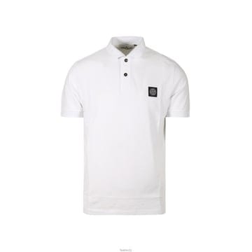 스톤 26SS 로고 패치 슬림핏 폴로 티셔츠 화이트 L1S15 2200008 S0017 V1001