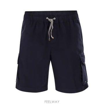26 FW 브루넬로 쿠치넬리 드로스트링 버뮤다 쇼츠 블루 M252DU0025