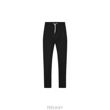 26 FW 브루넬로 쿠치넬리 드로스트링 스트레이트 레그 팬츠 블랙 MM8313243G